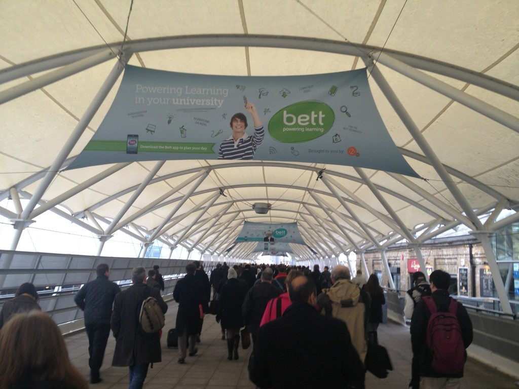 And so it begins. #BETT2013