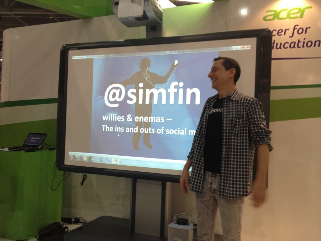This could go any where! #bett2013 @simfin #E100